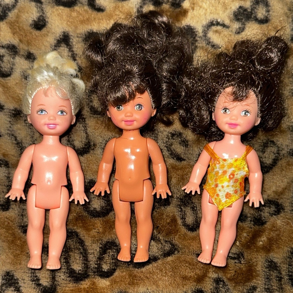 Barbie Kelly Club Dolls Lot of 3 – Mattel 4” Mini Dolls Vintage 90s